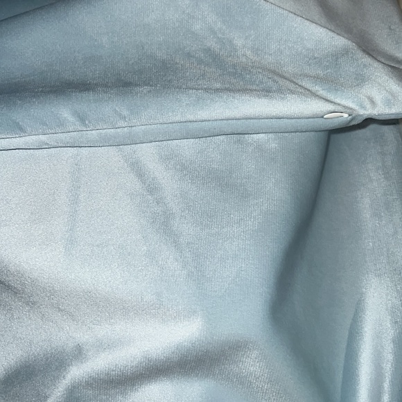 NIP Set of 2 Pillow cover Soft Velour 18” x 18”  Zipper open/close 2/piece Blue - Picture 2 of 4